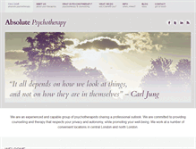 Tablet Screenshot of absolutepsychotherapy.com